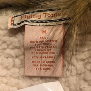 Flying Tomato Jackets & Coats - Flying Tomato Embroidered Fur Vest Flying Tomato Jackets & Coats - Flying Tomato Embroidered Fur Vest